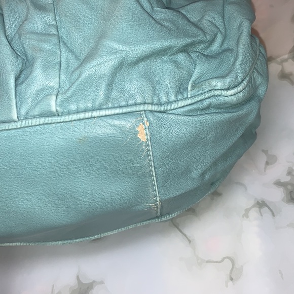 🎒 Vintage Deux Lux Teal Western Embossed Large Shoulder Bag Urban Outfitters - Picture 6 of 14